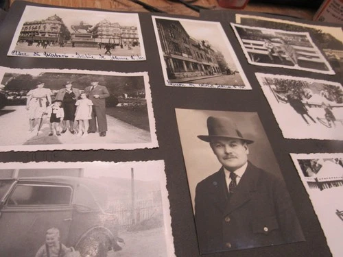 1939 Partial Old Hamburg German  Photo Album  77 photos Places Familes