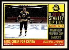 2019-20 O-Pee-Chee 2019 Stanley Cup Final Moments SP Zdeno Chara Boston Bruins