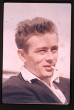 James Dean Vintage Photo Agency 35mm Transparency 1950's Icon smoking cigarette