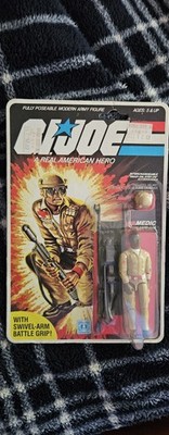 Hasbro 1983 GI Joe Doc Medic Action Figure 3.75'' Mint On Card, Peach