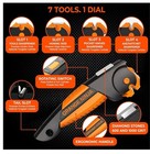 Orange Ninja 7-In-1 Garden Tool & Knife Sharpener – Sharpens Axe, Hatchet, Mache — photo 4