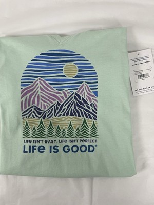 Life Is Good- Life Isn t Easy Life Isn t Perfect Women s Short Sleeve Tee M NWT