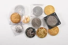 J69N27 commemorative medals including W Amadeus Mozart 150 years Karl May