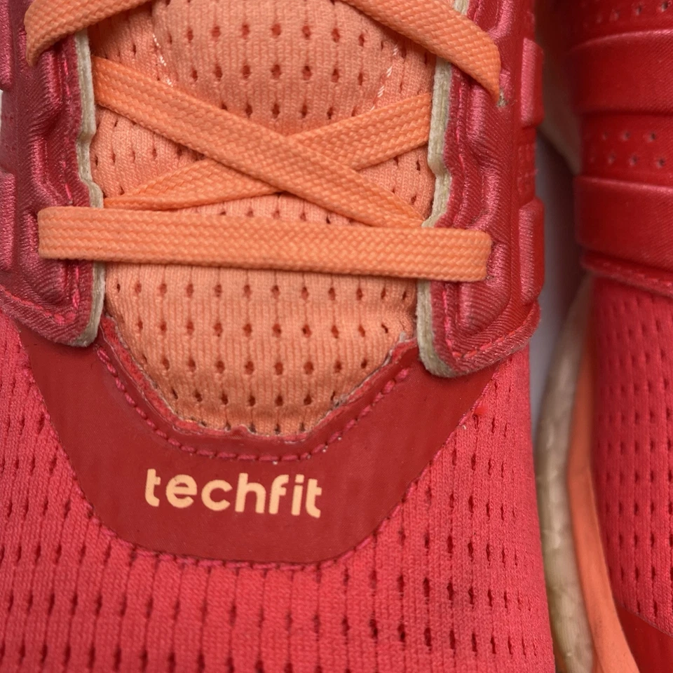 adidas Shoes Women Size 9.5 Supernova Glide 8 Orange Red Techfit  Running 3936 - Image 3 of 4