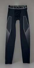 Under Armour Men's Compression Pants Black M HeatGear Athletic Stretch-EUC