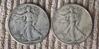 1945 Walking Liberty Silver Half Dollars (two)