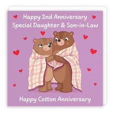 2nd Daughter And Son In Law Anniversary Card Love Story