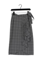 Weekday Women's Midi Skirt UK 10 Multi Polyester with Viscose, Elastane Wrap