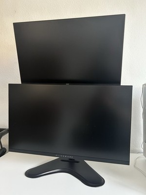 Alienware 27 Zoll AW2724HF 27 Zoll 360hz + AOC 24B3HA2 24 Zoll 100hz Monitorhalt