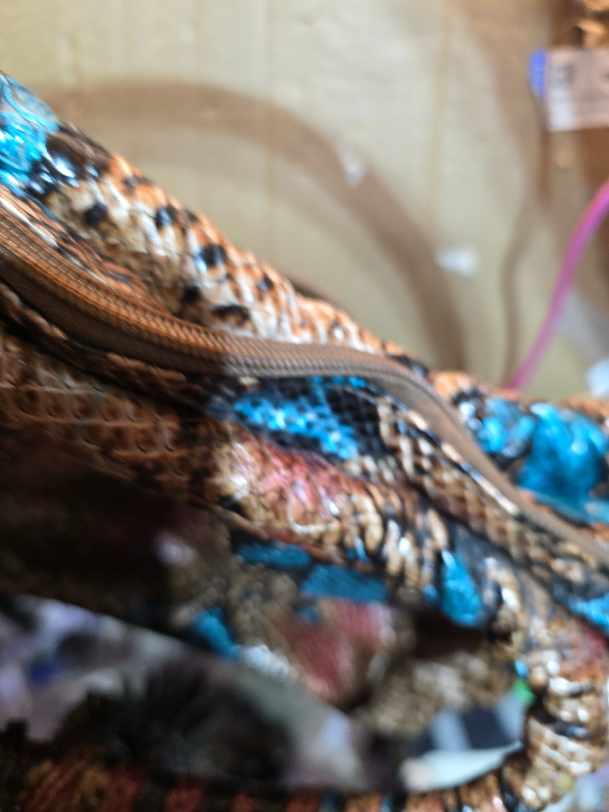 This is a python or snake print hobo bag, possibl… - image 15