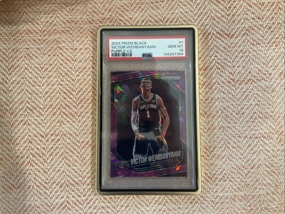 Victor Wembanyama 2024 Prizm Black Purple Ice /149  🧊 Gem 💎 10