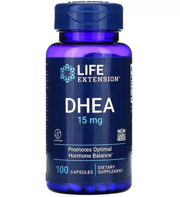 LIFE EXTENSION DHE-A 15mg 100 capsulas, un laboratorio muy confiable