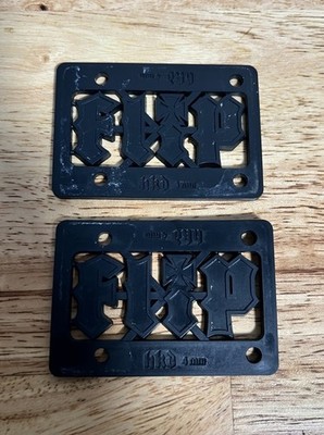Flip HKD Skateboard 1/8 Riser Pads 4mm Black Y2K Board Accessories