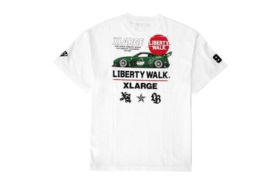 LIBERTY WALK×XLARGE S/S TEE WHITE T-shirt T449 | eBay