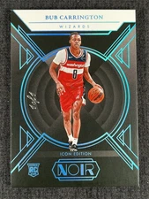 2024-25 Panini Noir Basketball Bub Carrington RC Icon Edition Platinum Base 1/1