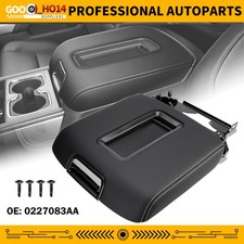 Leather Center Console Armrest Lid Black Fit For 2015-2019 Tahoe Yukon Suburban