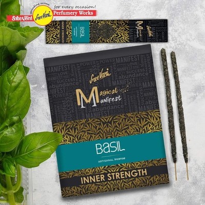 SreeVani Incense Sticks Magical Manifest Basil Fragrance Agrabatti 4x12 Sticks