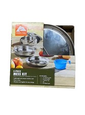 Ozark Trail Space Saving 5 Piece Cookware Mess Kit Stainless Steel Imperfection