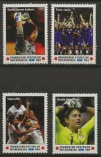 Micronesia 2011 - Football Women's World Cup Final Team Japan & USA Set of 4 MNH