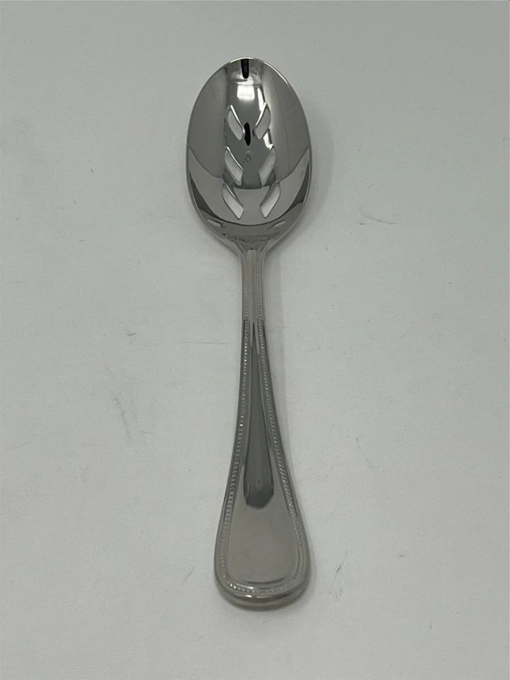 Reed & Barton Grand Hotel II Pierced Serving Spoon 18/10 Stainless 8 3/4"