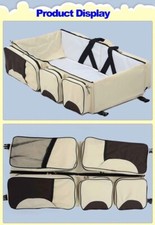 3 in 1 Foldable Diaper Bag Baby Bed Backpack Crib Portable Crib