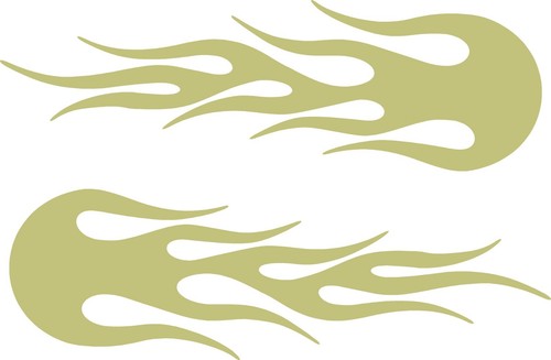 Vinyl Flames Decals Car Truck RV Golf Cart Stickers Graphics # 10 + Colors USA - Picture 19 of 24