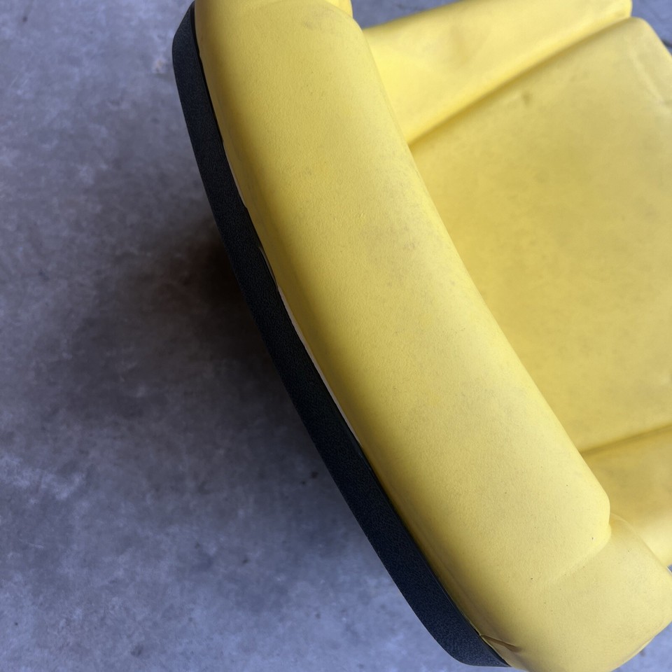 John Deere AUC13381 Mid Back Yellow Seat, Bracket, Cover 100 Series