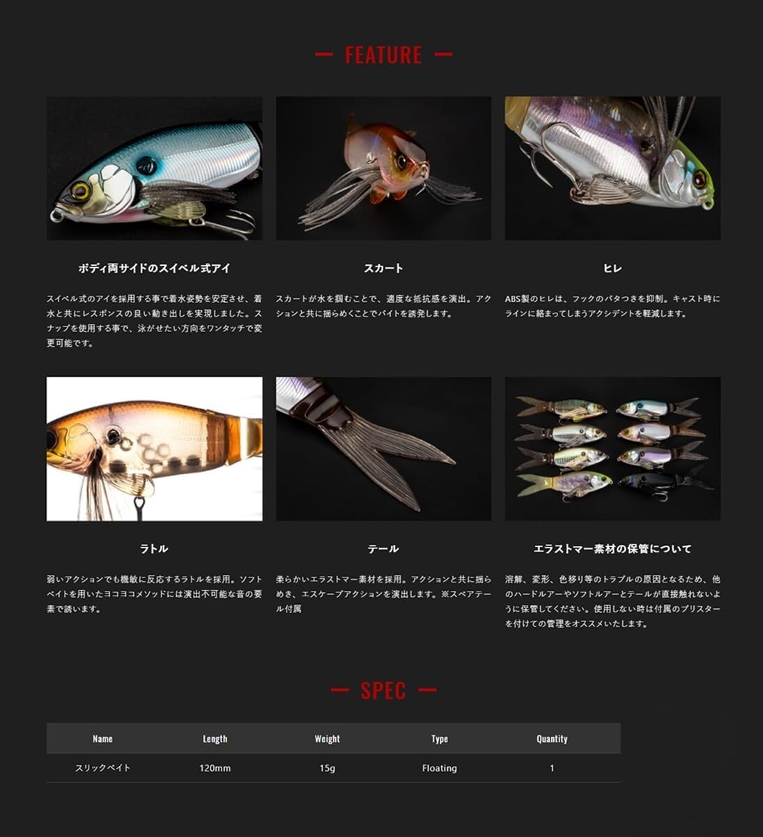 ルアー・フライ Paddle Bait 190 ローカルスタンダード】 ダイブベイト 190 イエローパープル