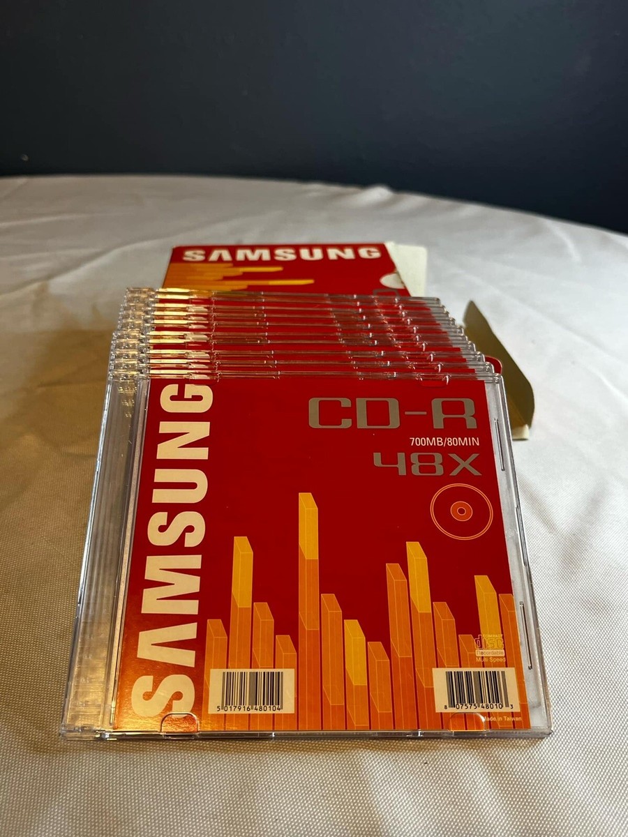 Samsung CD-R 700mb / 80min 48x Rewritable Discs X 10 Pcs New | eBay
