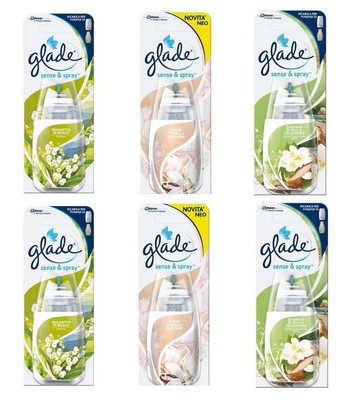 6 Ricariche per Diffusore Elettrico GLADE SENSE \u0026 SPRAY Fragranze Assortite  | eBay
