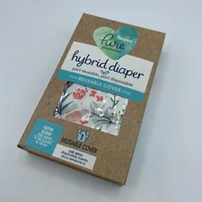 Pampers Pure Hybrid Reusable Cover One Size Fit Most 0-30 Months 8-35lbs