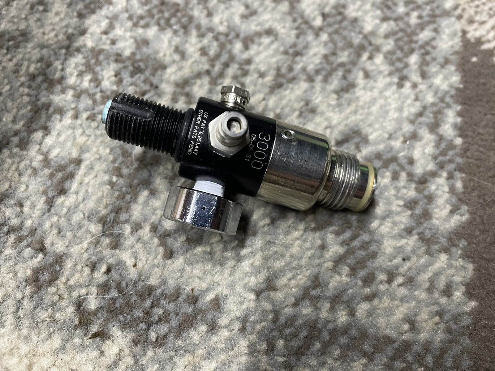 crossfire paintball tank regulator gray 3000 psi Untested eBay