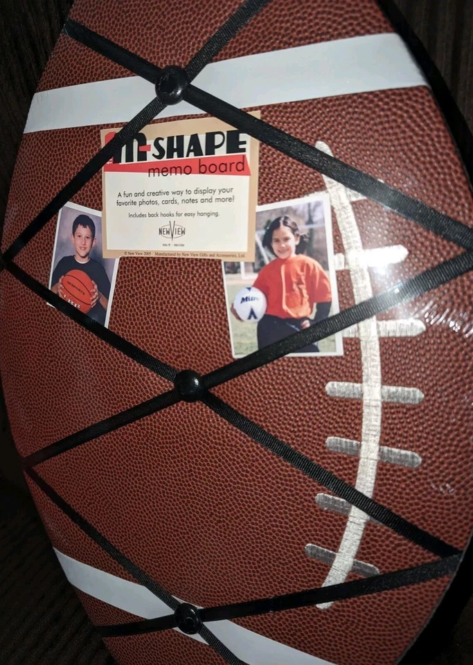 In-Shape Textured Memo Board Football 2005 A16-09 60 Brown French New View - Image 2 of 4
