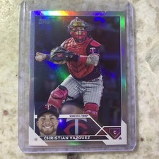 2023 Topps Chrome Update Christian Vasquez Refractor USC190