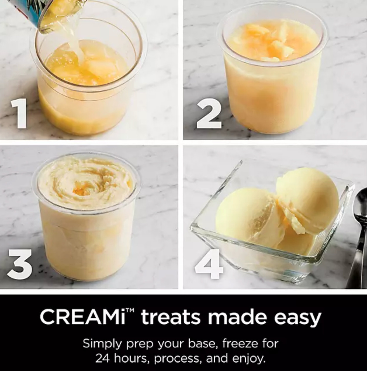 Ninja CREAMi Ice Cream Milkshake Sorbet Lite Ice Cream Maker 7 One