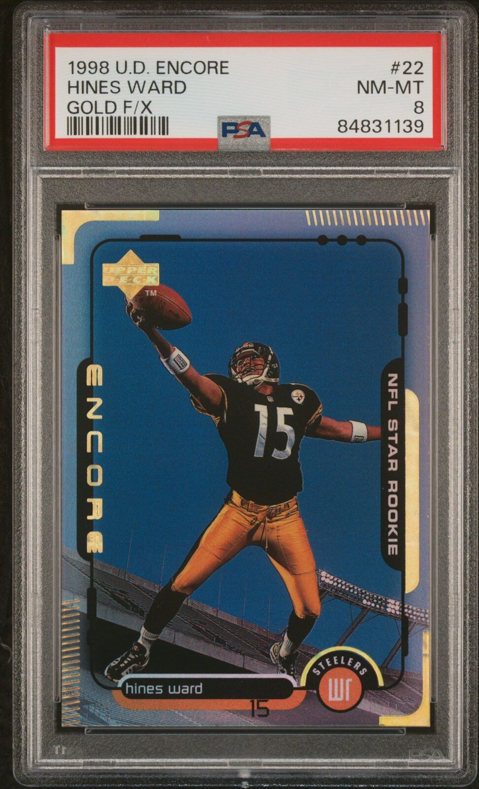 Hines Ward Upper Deck Encore #22 Gold F/X