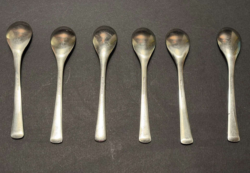 Cuchara de postre de acero inoxidable Cromargan 6-WMF Hotel Intercontinental Belgrado Foto 3 de 4