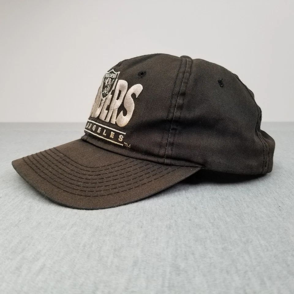 老式洛杉矶突袭者队帽子运动平沿帽黑色德鲁·皮尔森·尤根 — 第 3/4 张图片