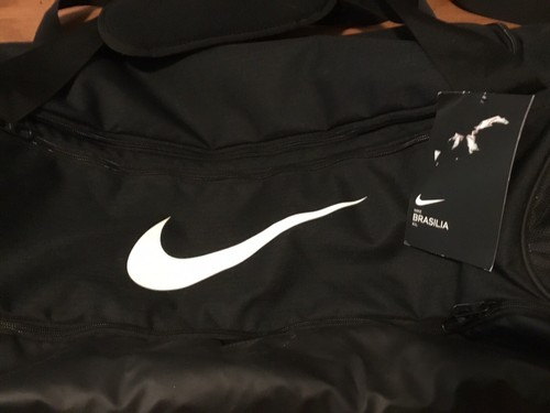 New Medium Nike Brasilia 61L Black  Duffle Bag Vermont Catamounts - 第 2/5 張圖片