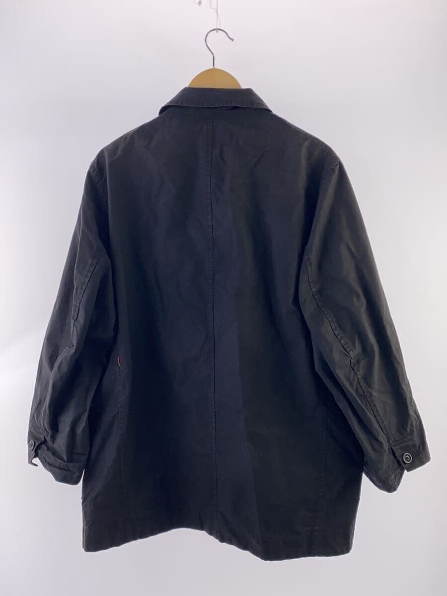ALTRA Raro cappotto CASEY altro cotone nero uomo tasca frontale bottoni Giappone usatoa tagli