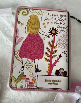 New Kate Spade Storyteller Secret Garden 3d Book Leather Crossbody