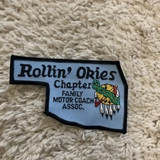 FMCA Family Motor Coach Assoc Sew On Patch Rollin Okies Chapter