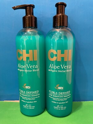 2 Chi Aloe Vera Curls Curls Defined Shampoo 11.5oz New & Authentic