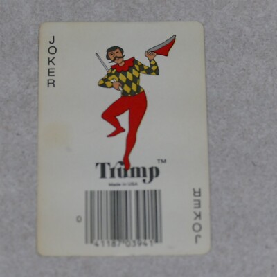 Vintage Single Playing Card ~ Joker Trump® Card ~ Flower Back | eBay