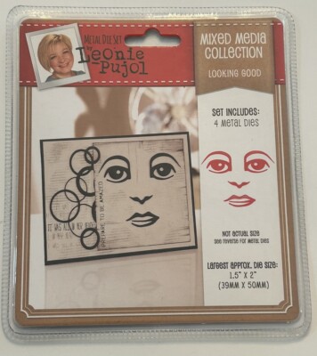 New Crafters Companion LOOKING GOOD 4 Pc Die Set EYES NOSE & LIPS Leonie Pujol