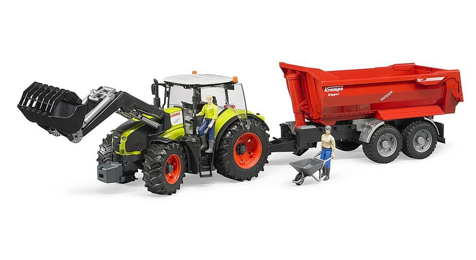 03013 Bruder CLAAS Axion 950 with Frontloader 1:16 Scale Toy Tractor with Bucket - Image 4 of 4