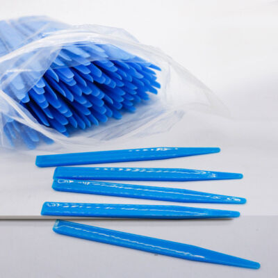 20Pcs Plastic Dental Alginate Cement Glass Ionomer Mixing Plaster Spatula Stick