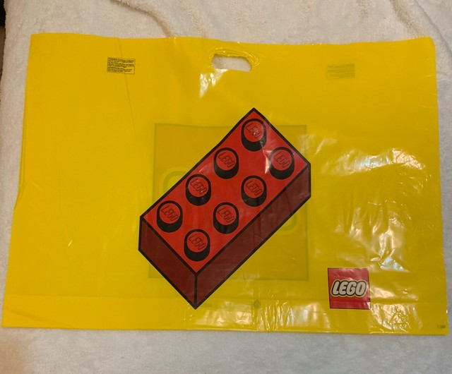 LEGO Store Retail Shopping Bags EXTRA LARGE Plastic Yellow Gift eBay