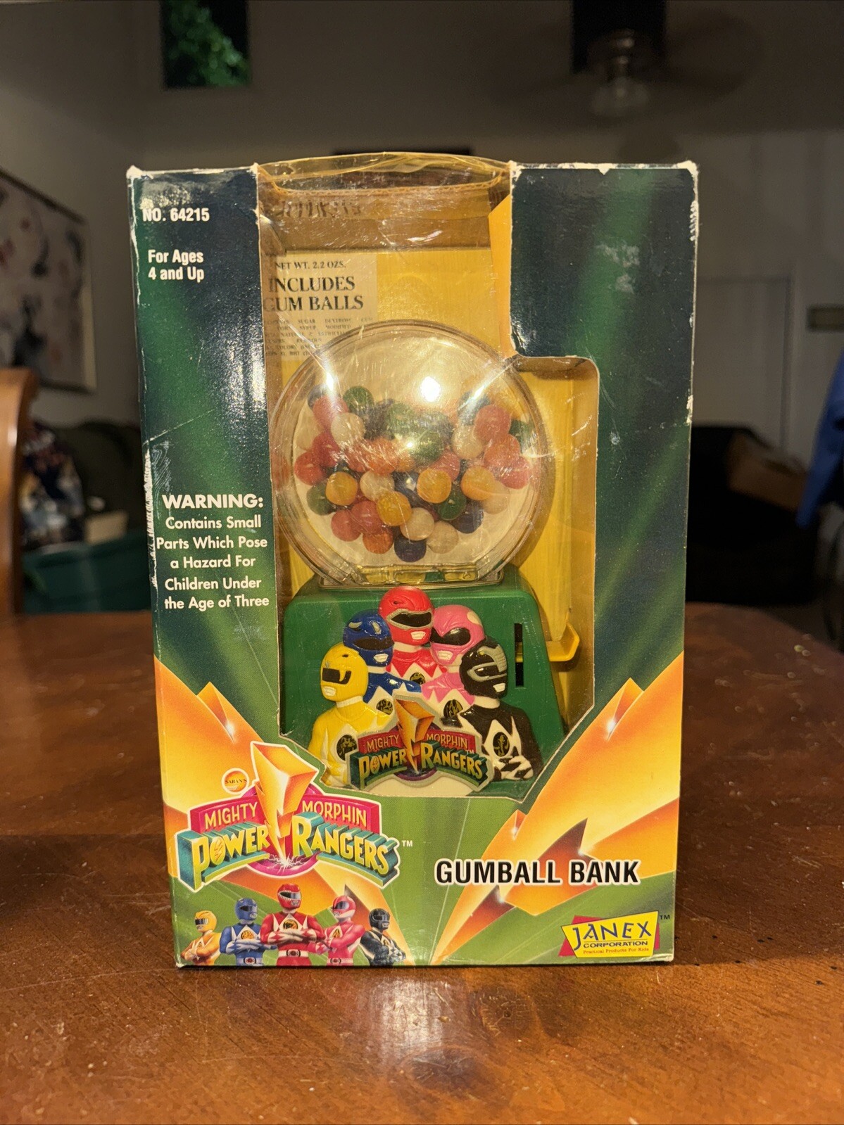 ***BRAND NEW*** Vintage 1994 MIGHTY MORPHIN POWER RANGERS GUMBALL COIN BANK