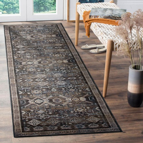 DEAL Extra Large Rug/ Beige Charcoal Red Brown Persian Carpet/Washable Rugs - Picture 29 of 67